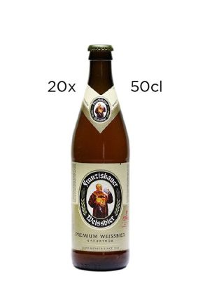 Cerveza de Trigo Franziskaner Weissbier Naturtrub Caja de 20 botellas de 50cl.