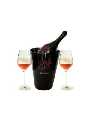 Pack Armonia Servicio Perfecto (1 Cubitera + 2 Copas + 1 cerveza 75cl.)