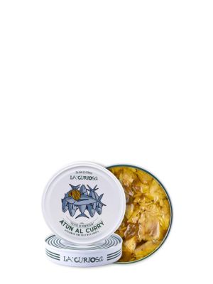 Filetes de Ventresca de Atún al Curry Verde La Curiosa Lata 120Gr